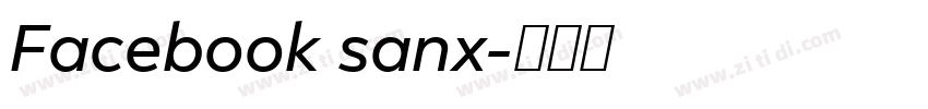 Facebook sanx字体转换 Facebook sanx字体转换